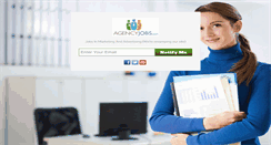 Desktop Screenshot of agencyjobs.com